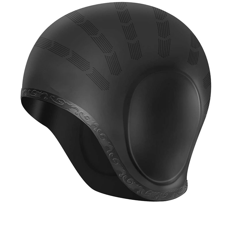 Swim Hat Silicone - ผู้ใหญ่หมวกว่ายน้ําผู้ชายผู้หญิงซิลิโคนสระว่ายน้ําหมวกป้องกันหูหมวกอาบน้ําสําหรับยาวสั้นดําน้ํา Pure สีหมวกกันน้ํา