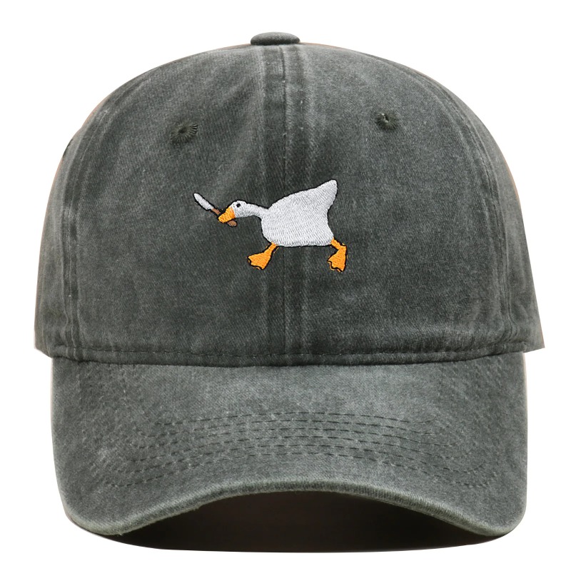 Dad Hat Cotton - หมวกเบสบอลปักลายการ์ตูนตลกขบขัน ผ้าฝ้ายระบายอากาศ สไตล์ลำลอง สตรีทแวร์ ทรงวินเทจ ปรับขนาดได้