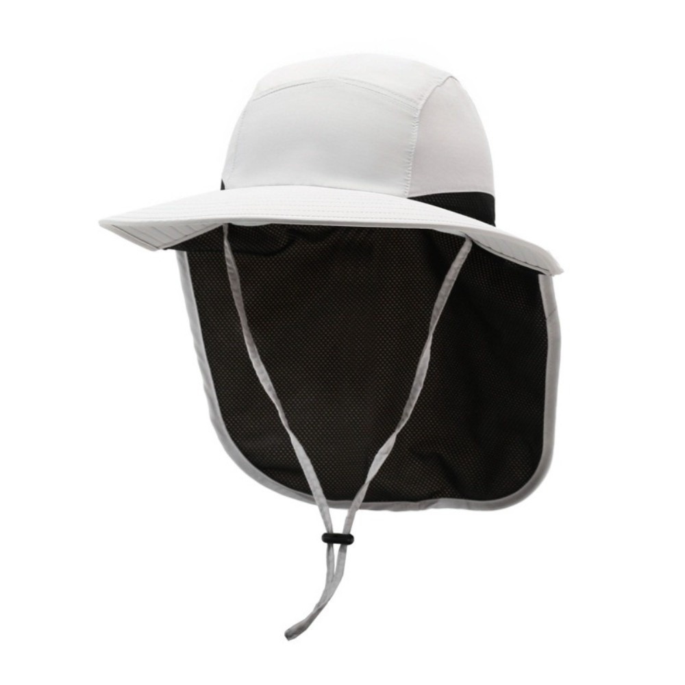 Sun Hat Wide Brim - หมวกกันแดดแฟชั่นปีกกว้างสำหรับกิจกรรมกลางแจ้ง ปรับได้พร้อมผ้าคลุมคอ หมวกชาวประมง แห้งเร็ว ระบายอากาศได้ดี หมวกทรงบักเก็ตสำหรับชายหาด