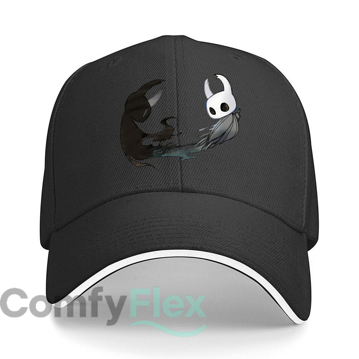 Baseball Cap Structured - หมวกฮิปฮอปลาย Hollow Knight & Void Entity