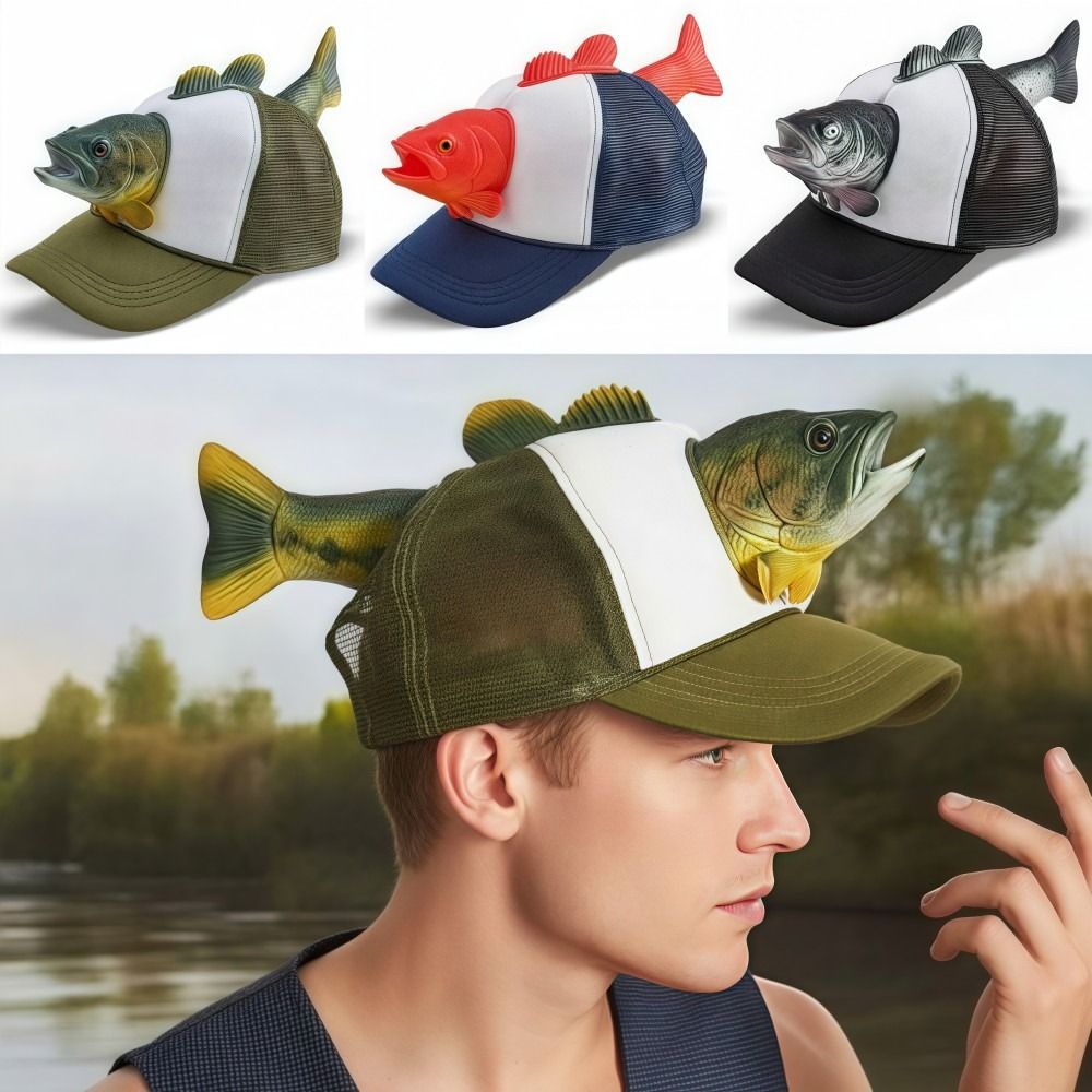 หมวกแก๊ปทรงทรัคเกอร์ลายปลา 3 ม - Trucker Cap Mesh บทวิจารณ์และราคา