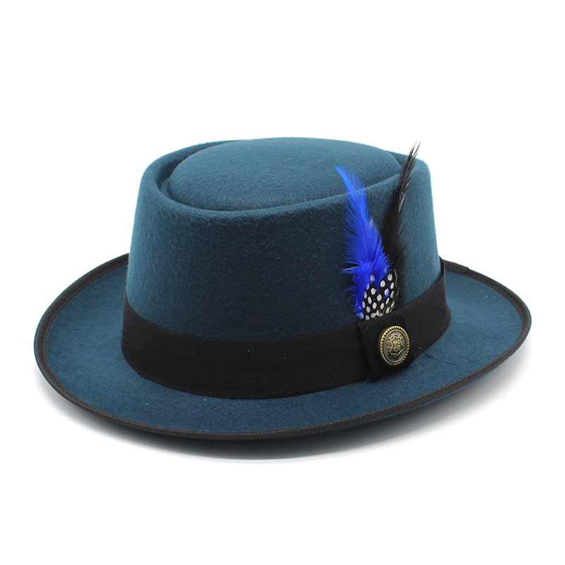 หมวกพายหมูวินเทจหมวกขนสัตว์ปีก - Fedora Hat Wool บทวิจารณ์และราคา