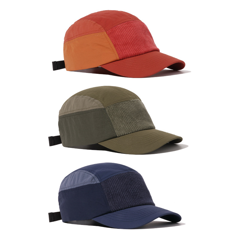 หมวกเบสบอลสไตล์สตรีท 5 แผง สีส - Corduroy Cap 5 Panel บทวิจารณ์และราคา
