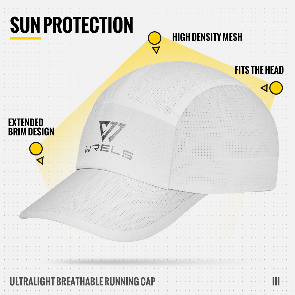 WRELS หมวกวิ่ง หมวกเทนนิสปีกตา - Running Cap Lightweight บทวิจารณ์และราคา