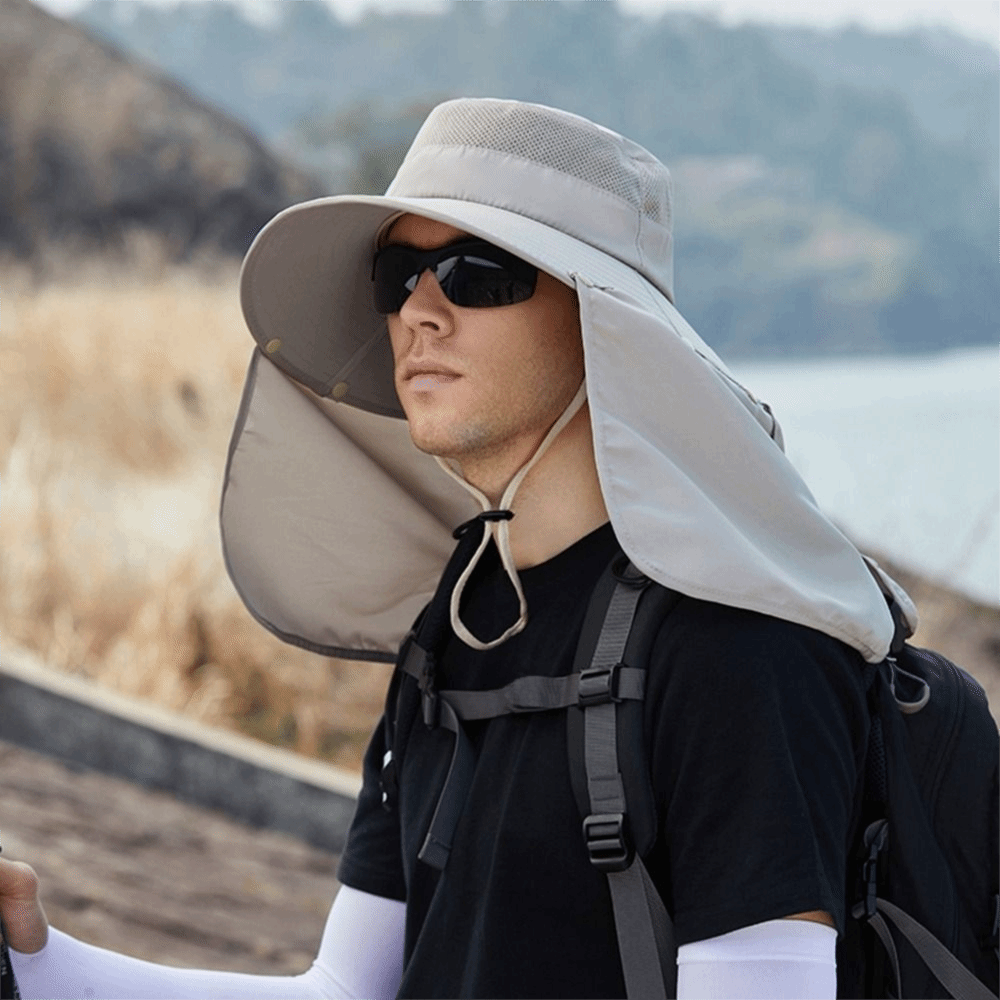 หมวกแฟชั่นผ้าสำหรับผู้ชาย ปีกก - Visor Sun Hat บทวิจารณ์และราคา