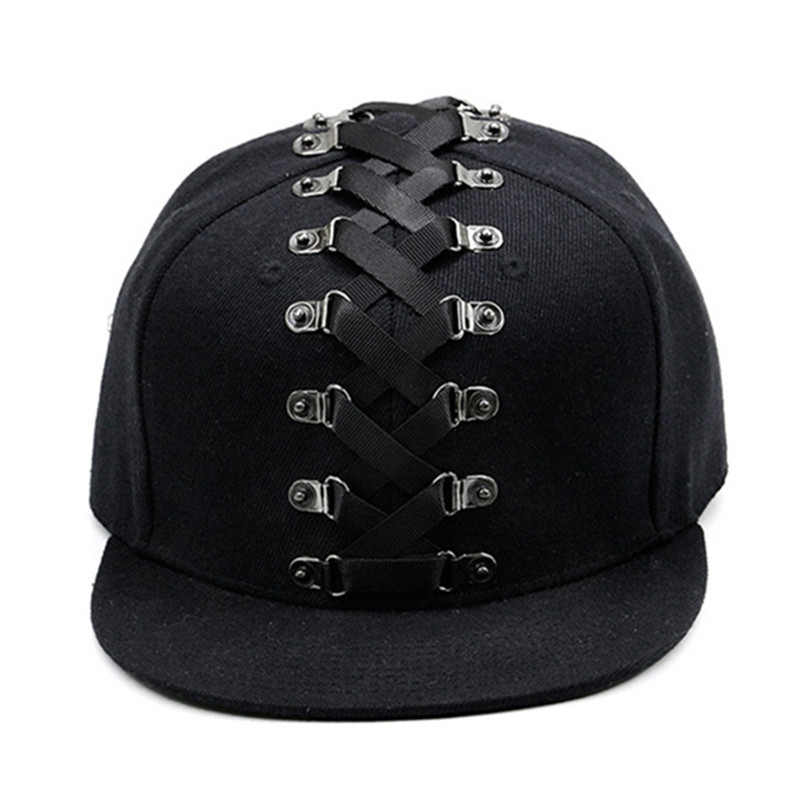 หมวกฮิปฮอปสไตล์พังก์แบบใหม่ หม - Snapback Hat Flat บทวิจารณ์และราคา