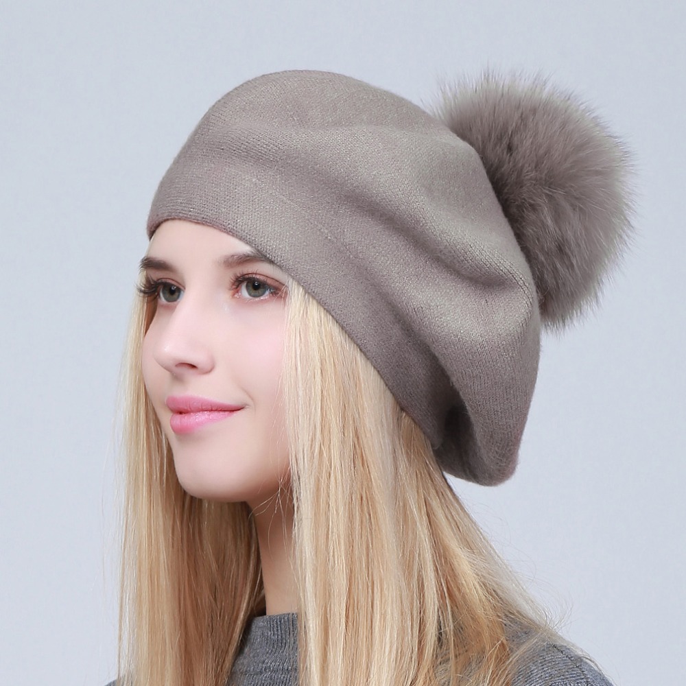 Geebro ผู้หญิง Beret หมวกฤดูหน - Beret French Wool บทวิจารณ์และราคา
