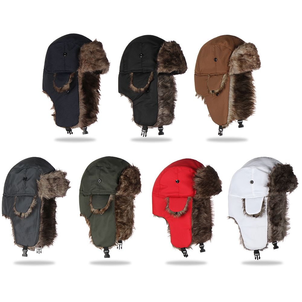 หมวกไหมพรมกันหนาวแบบมีที่ปิดหู - Winter Trapper Hat บทวิจารณ์และราคา