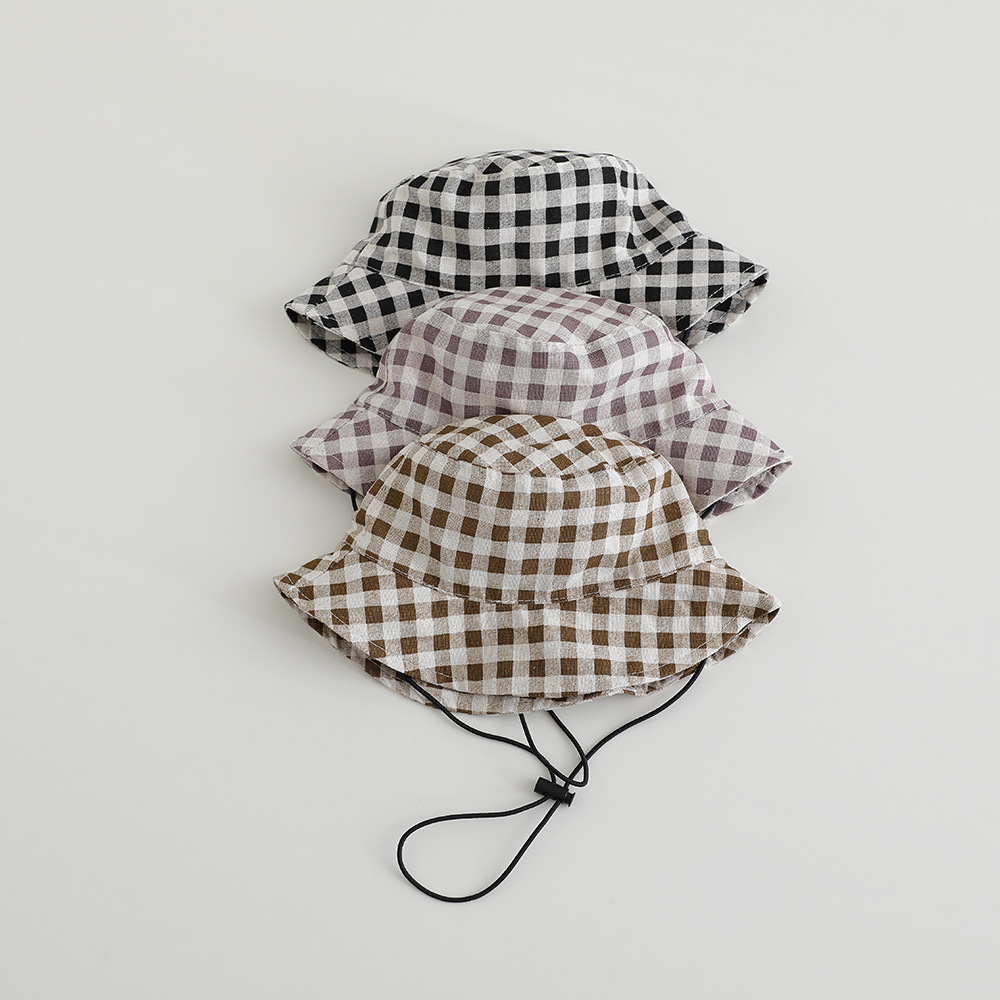 หมวกปีกกว้างลายสก็อตสำหรับเด็ก - Sun Hat Wide Brim บทวิจารณ์และราคา