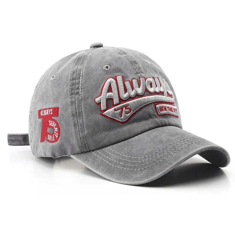 หมวกเบสบอลวินเทจแบบซักล้างได้  - Dad Hat Cotton บทวิจารณ์และราคา