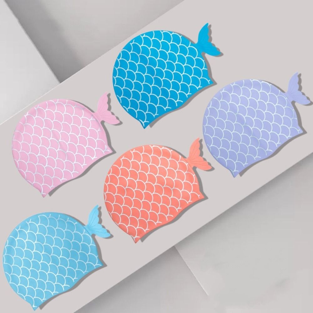 หมวกว่ายน้ำเด็ก ลายการ์ตูน น่า - Swim Hat Silicone บทวิจารณ์และราคา