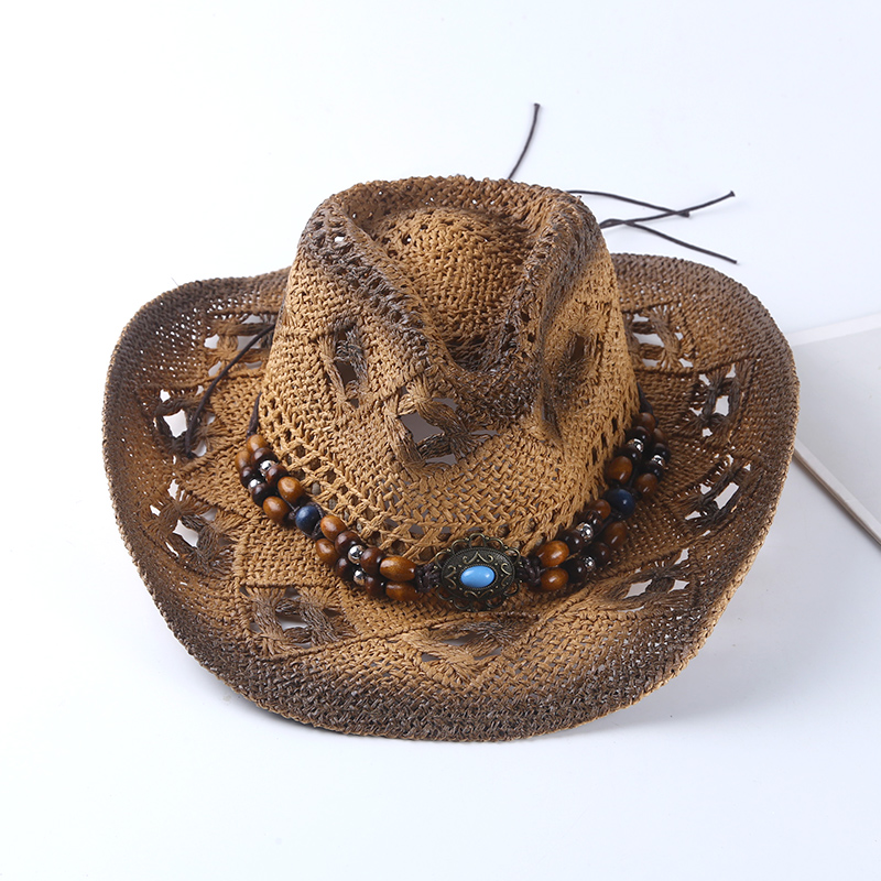 หมวกฟางคาวบอยสไตล์เรโทรสเปน สำ - Cowboy Hat Straw บทวิจารณ์และราคา