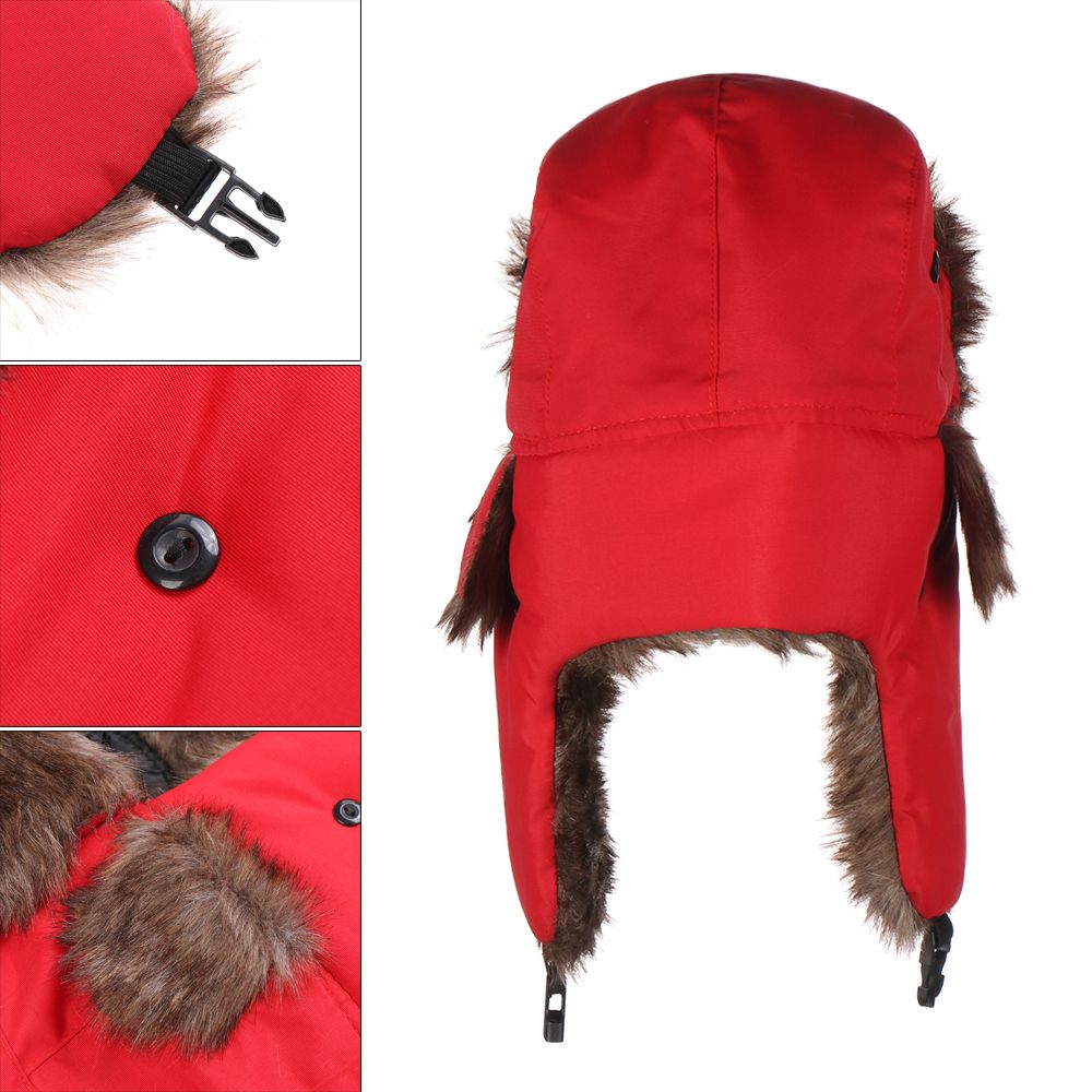 หมวกกันหนาวแบบมีที่ปิดหู หมวกส - Winter Trapper Hat บทวิจารณ์และราคา