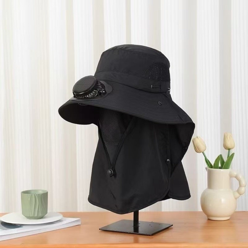 หมวกพัดลมพลังงานแสงอาทิตย์แบบพ - Sun Hat Wide Brim บทวิจารณ์และราคา