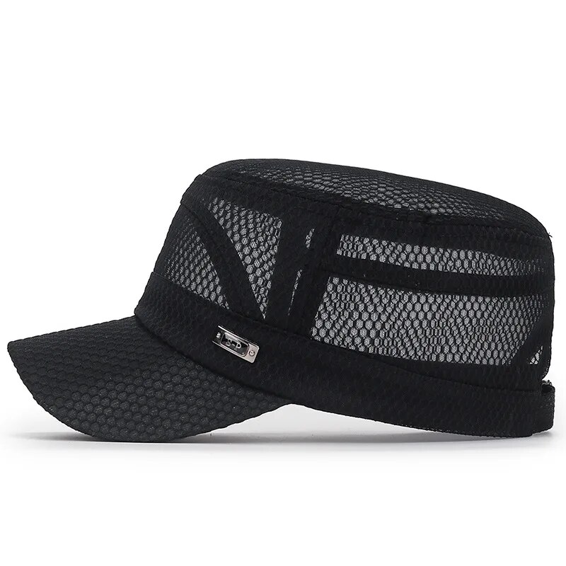 หมวกแก๊ปตาข่ายระบายอากาศดีไซน์ - Snapback Hat Flat บทวิจารณ์และราคา