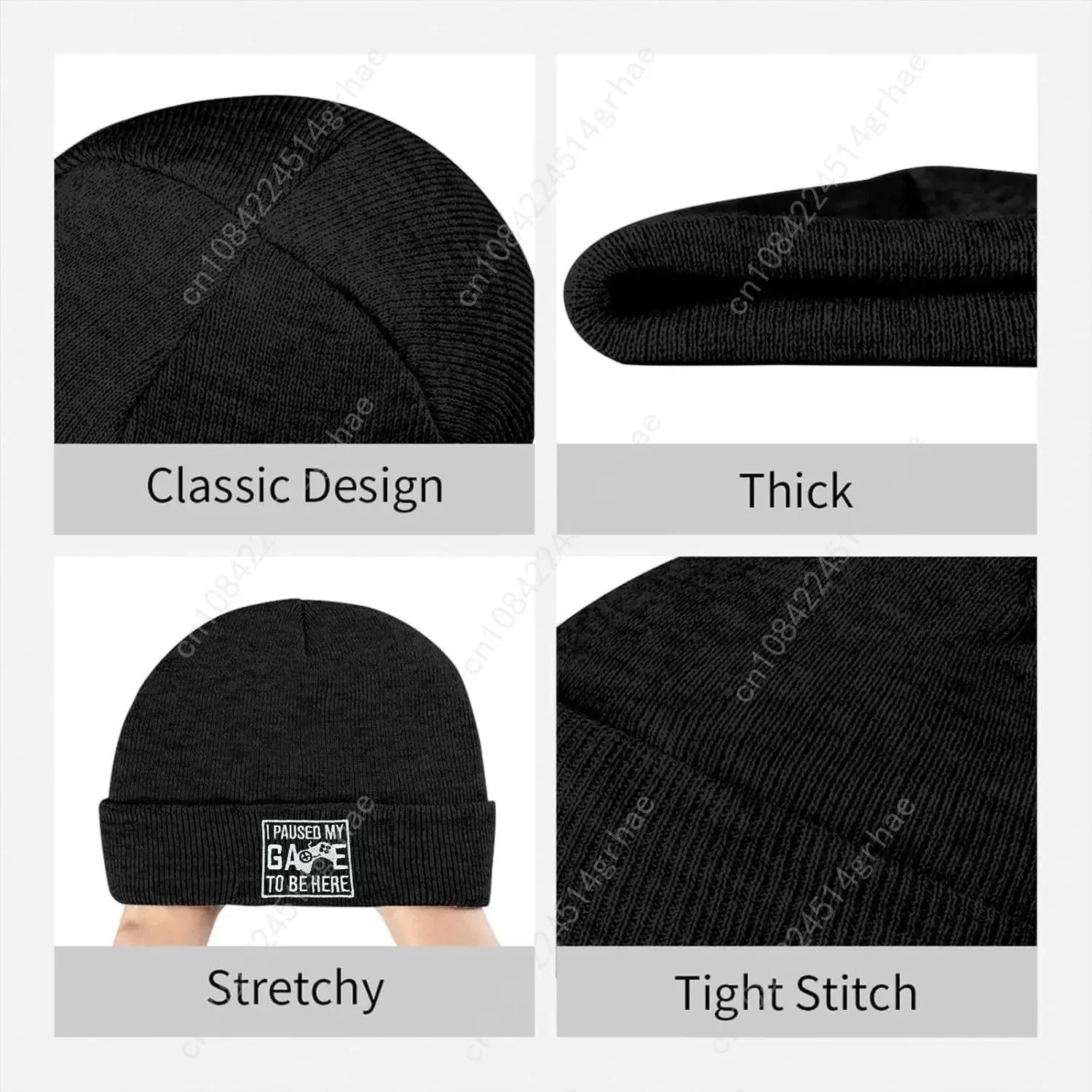 หมวกบีนนี่ปักลายปลา หมวกไหมพรม - Beanie Cuffed Knit บทวิจารณ์และราคา
