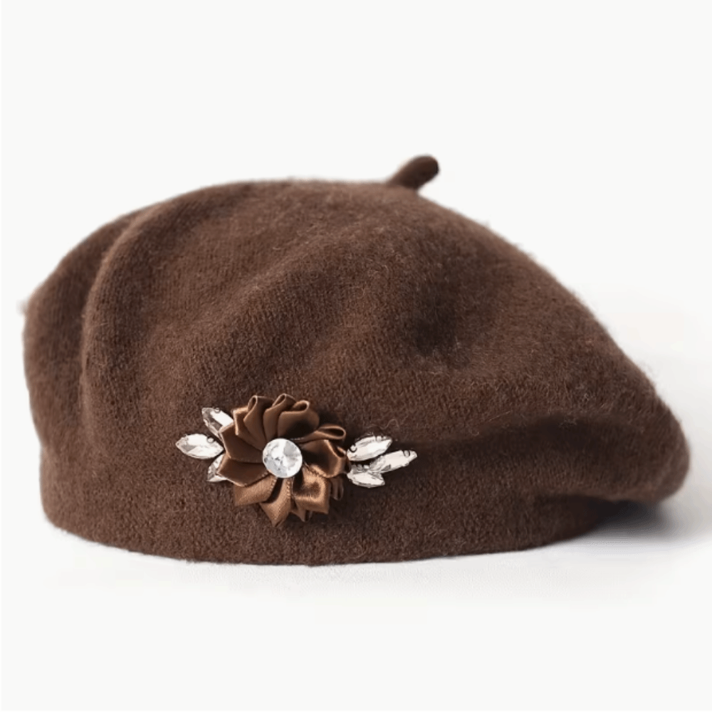 หมวกเบเร่ต์แฟชั่นสีพื้น ผ้าขนส - Beret French Wool บทวิจารณ์และราคา