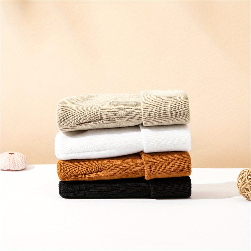 4 ชิ้นหมวกเด็กถักหมวกมีกุญแจมื - Beanie Cuffed Knit บทวิจารณ์และราคา